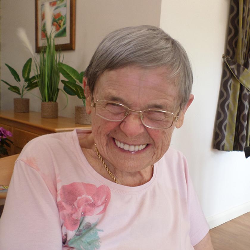 Shirley Turner, a resident at our Caton House Residential and Nursing Home in Milton Keynes