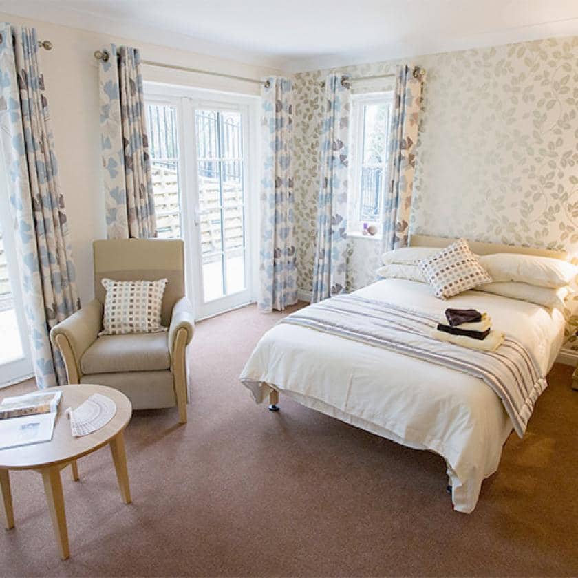 Residents bedroom at Iffley care home