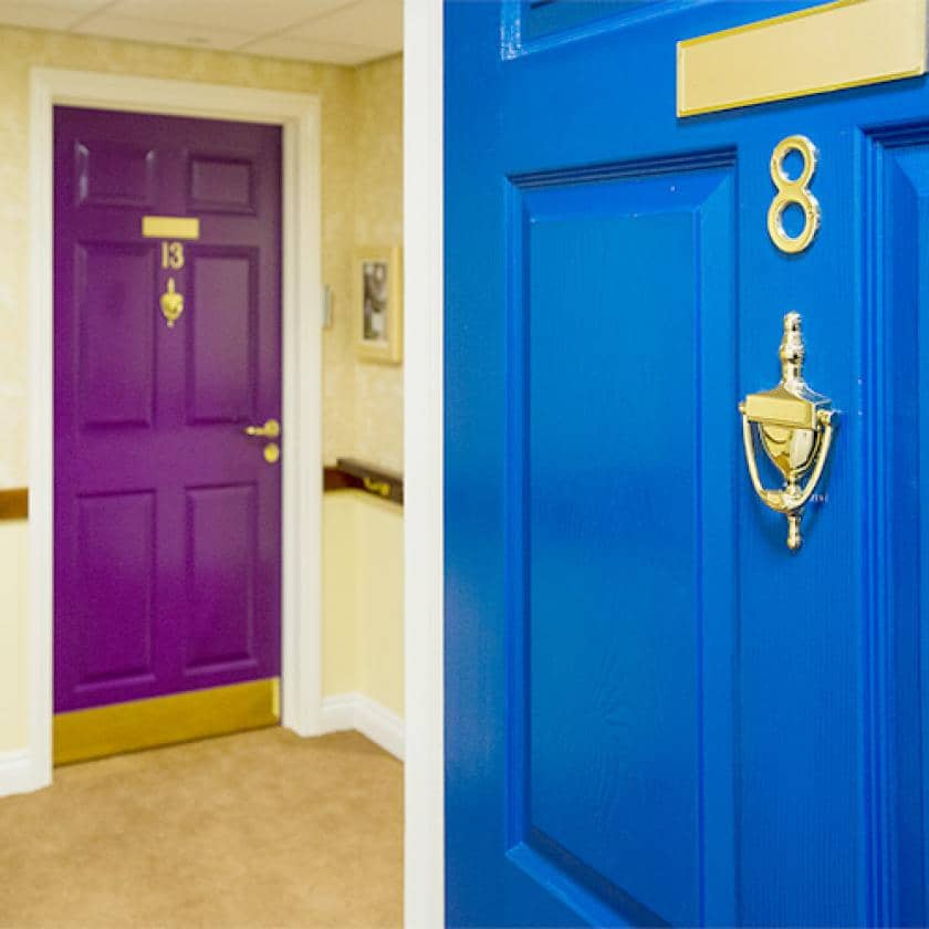 Doors at Iffley care home