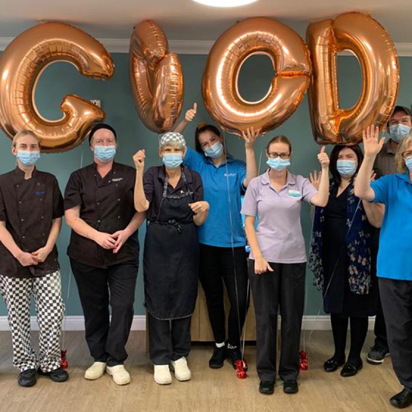 Wantage Nursing Home's team celebrate Good CQC report 